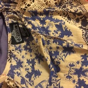 Boho lace trimmed dress